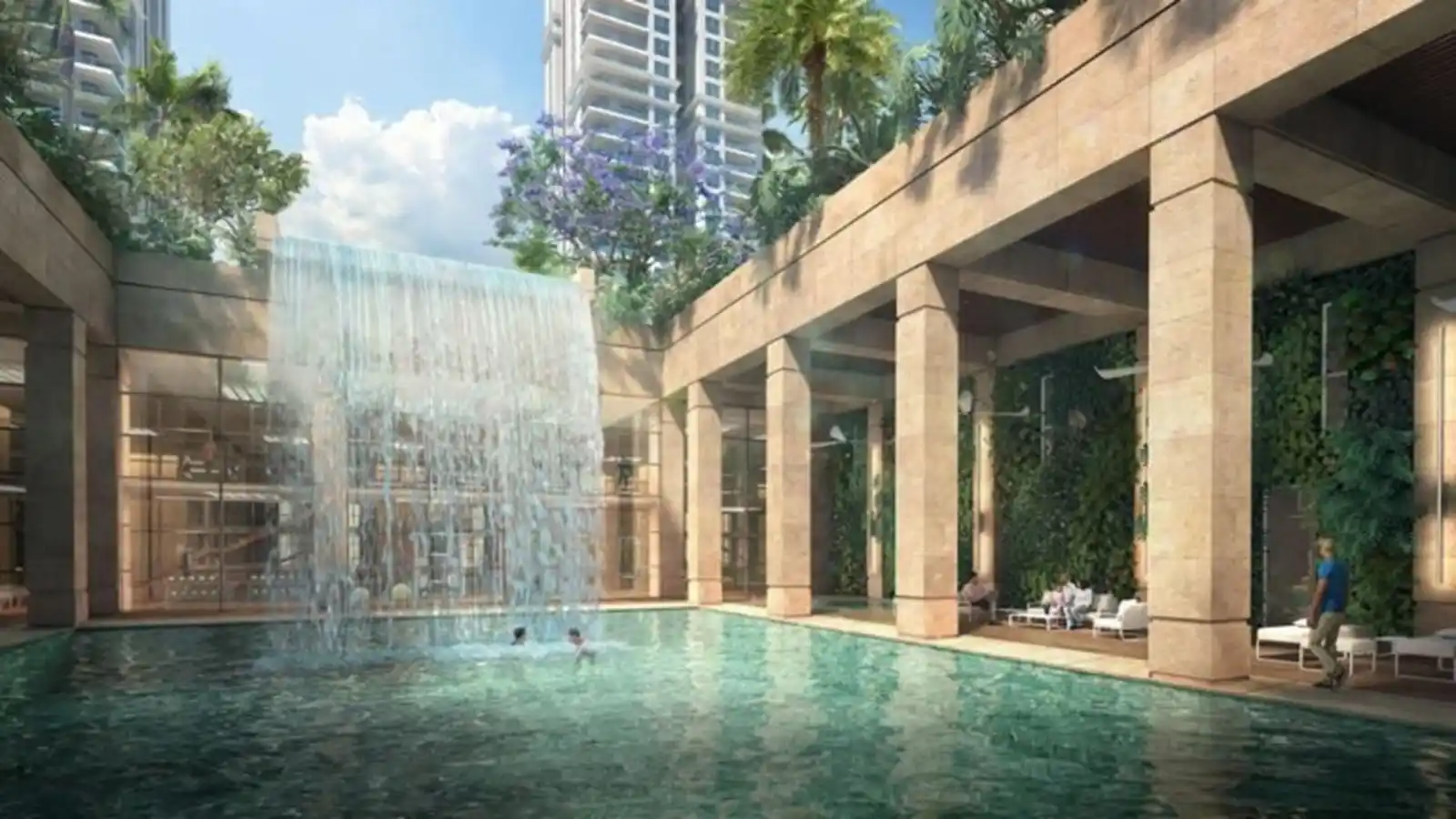 Hines & Conscient-Elevate-Apartments-In-Sector-59-Swiming-Area